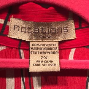 Notations Tops - Short sleeve collared top Notations Tops - Short sleeve collared top